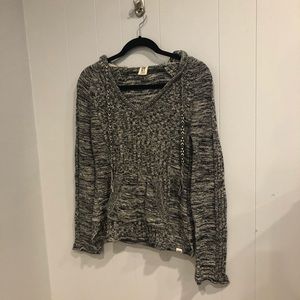 Roxy Women’s Wide Knitted Black and White Sweater